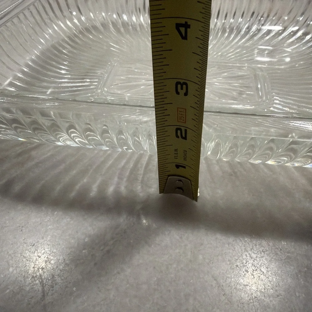 Vtg Oven-proof Ribbed Casserole Dish Rectangle 14x8